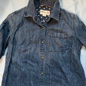 Denim button up
